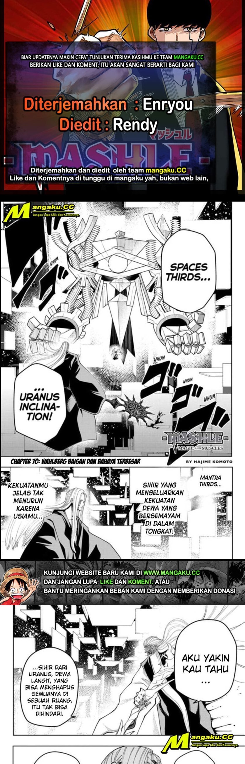 Mashle Magic and Muscles Chapter 70 Bahasa Indonesia